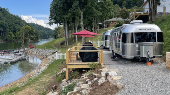 Family Watauga Lake Airstream